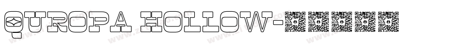 Quropa Hollow字体转换